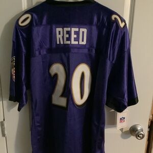 NWT Baltimore Ravens Ed Reed Throwback NFL Football Jersey Mens XL